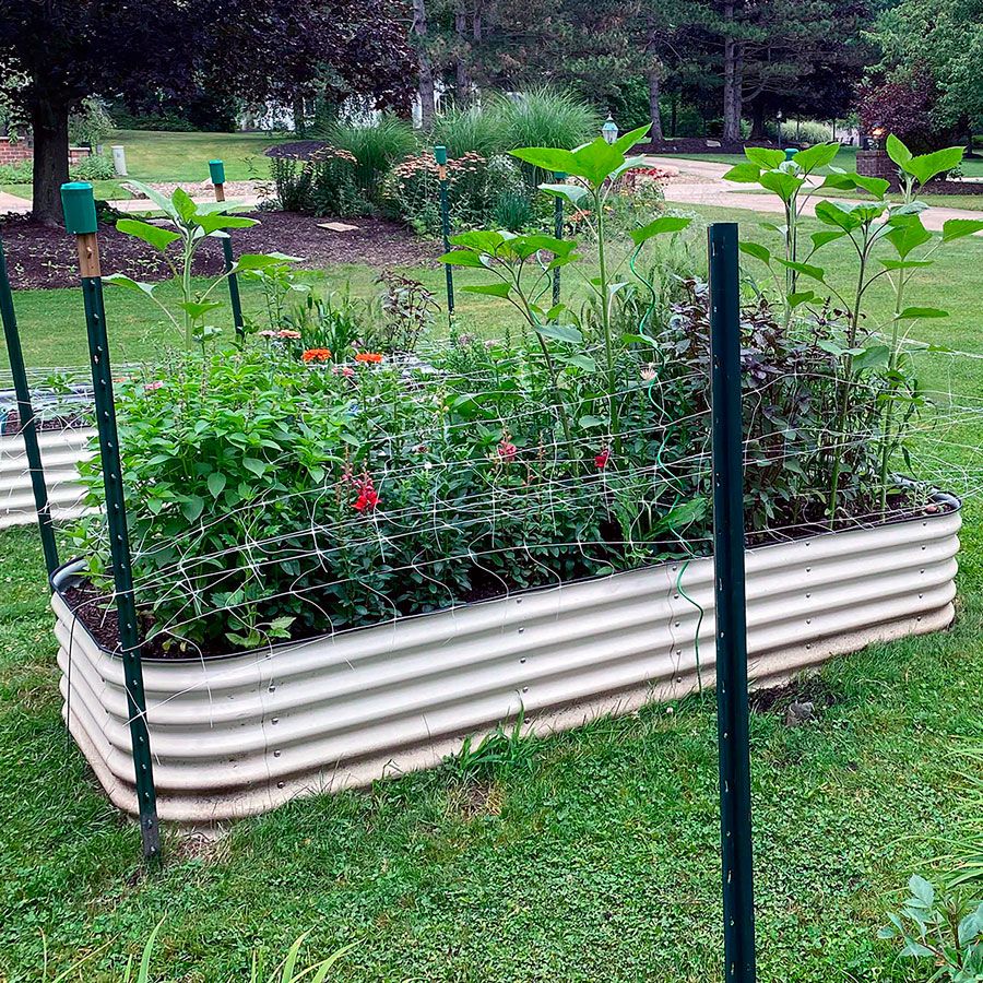 Vego Garden&reg; 17-Inch 10 In 1 Modular Metal Raised Bed (White) Image