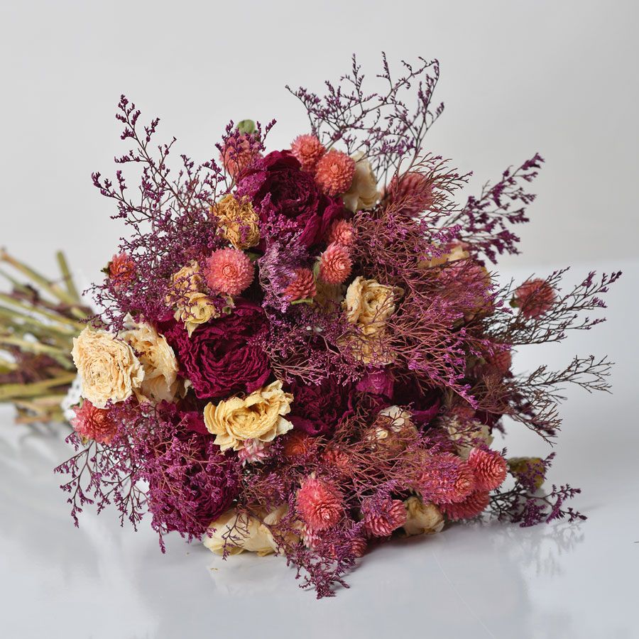 Pink Paradise Dried Floral Bouquet Image