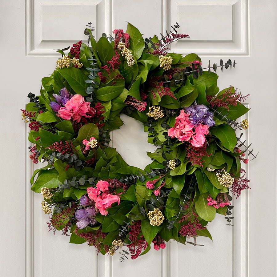 Sunset Bliss Dried Floral Wreath Image