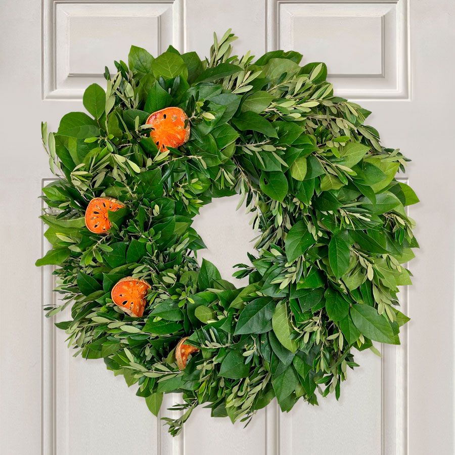 Simply Citrus Dried Orange Wreath Image