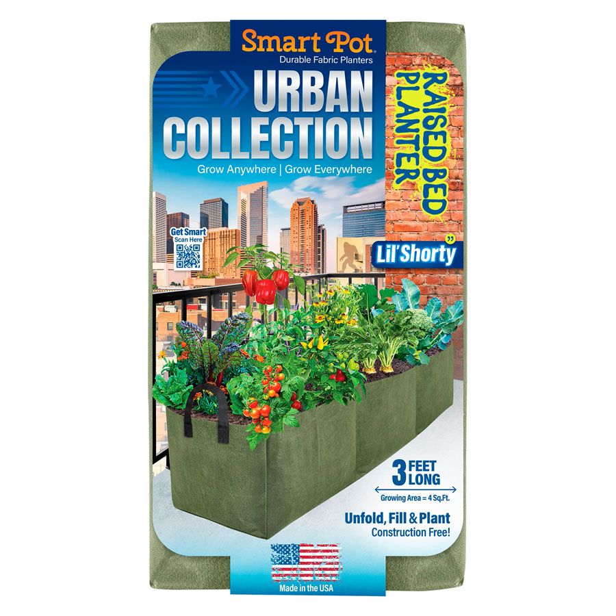 Smart Pot&reg; Urban Lil' Shorty Raised Bed Fabric Planter (Green) Image