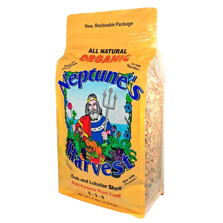 Neptune's Harvest Organic Crab & Lobster Shell (5-3-0) Fertilizer 4lb Bag Image